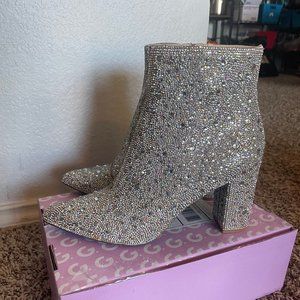 Betsey Johnson Rhinestone Boots
